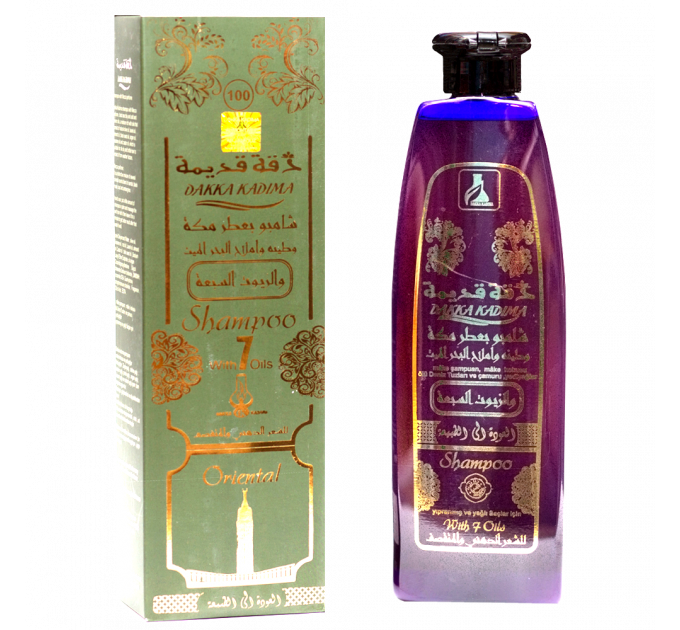 DAKKA KADIMA 540ml Шампунь №100 с 7 масел,для жирных и хрупких волос,оберегает от вредных погодных условий