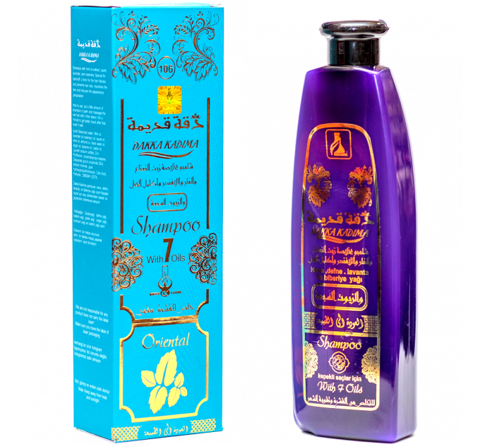 DAKKA KADIMA 540ml шампунь №106 с 7 масел,От перхоти и выпадения волос