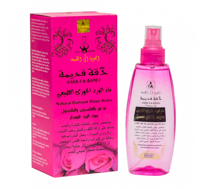 DAKKA KADIMA Натуральная Дамасcкая Розовая вода 200ml